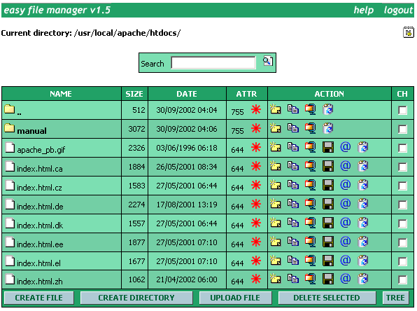 Easy File Manager Screenshot